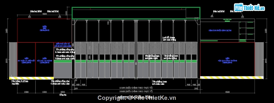 bản vẽ cổng công trường,cổng công trường,thiết kế cổng công trường,file cad cổng công trường